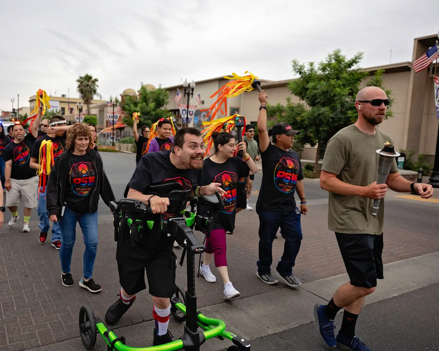 Special Olympics Law Enforcement Torch Run in Porterville